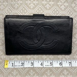 Vintage Chanel Lambskin Long Wallet late 90s